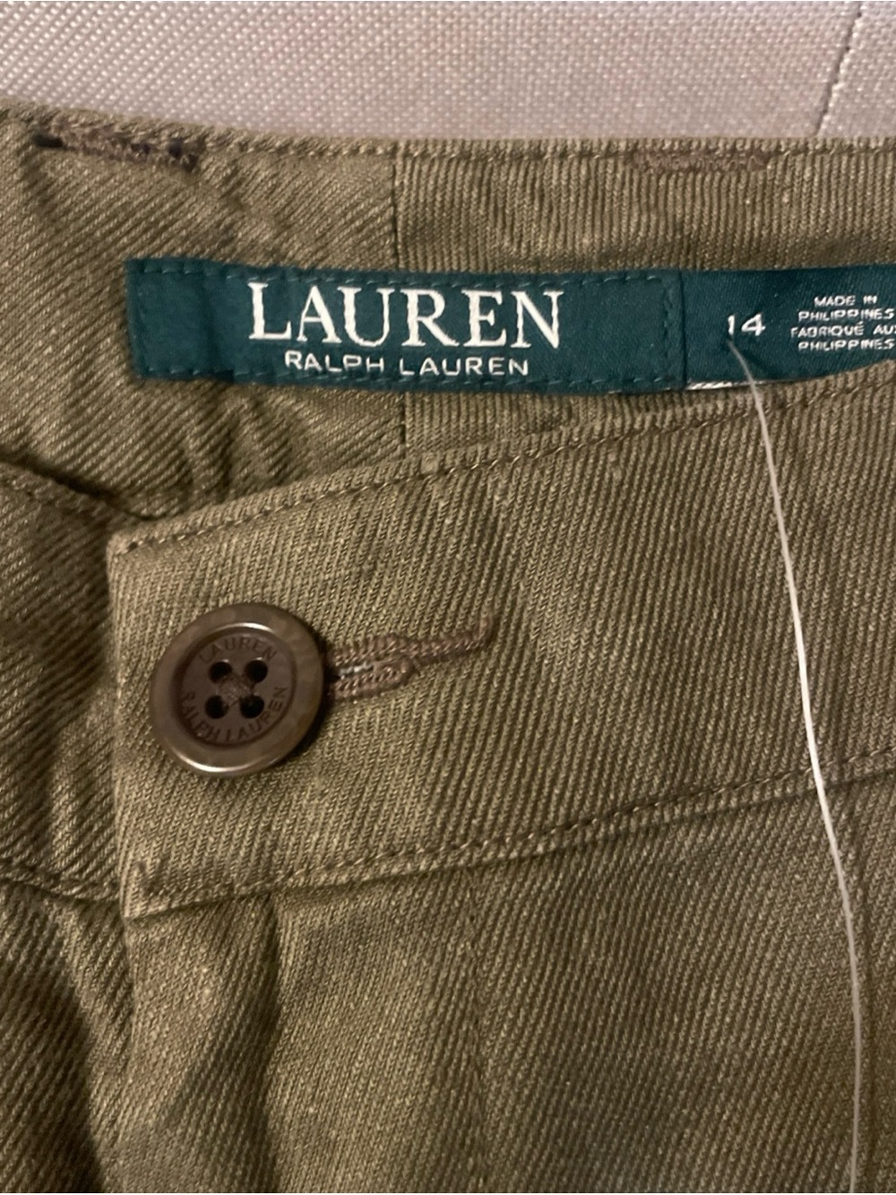 LAUREN Ralph Lauren Olive/Tan Men’s Chinos